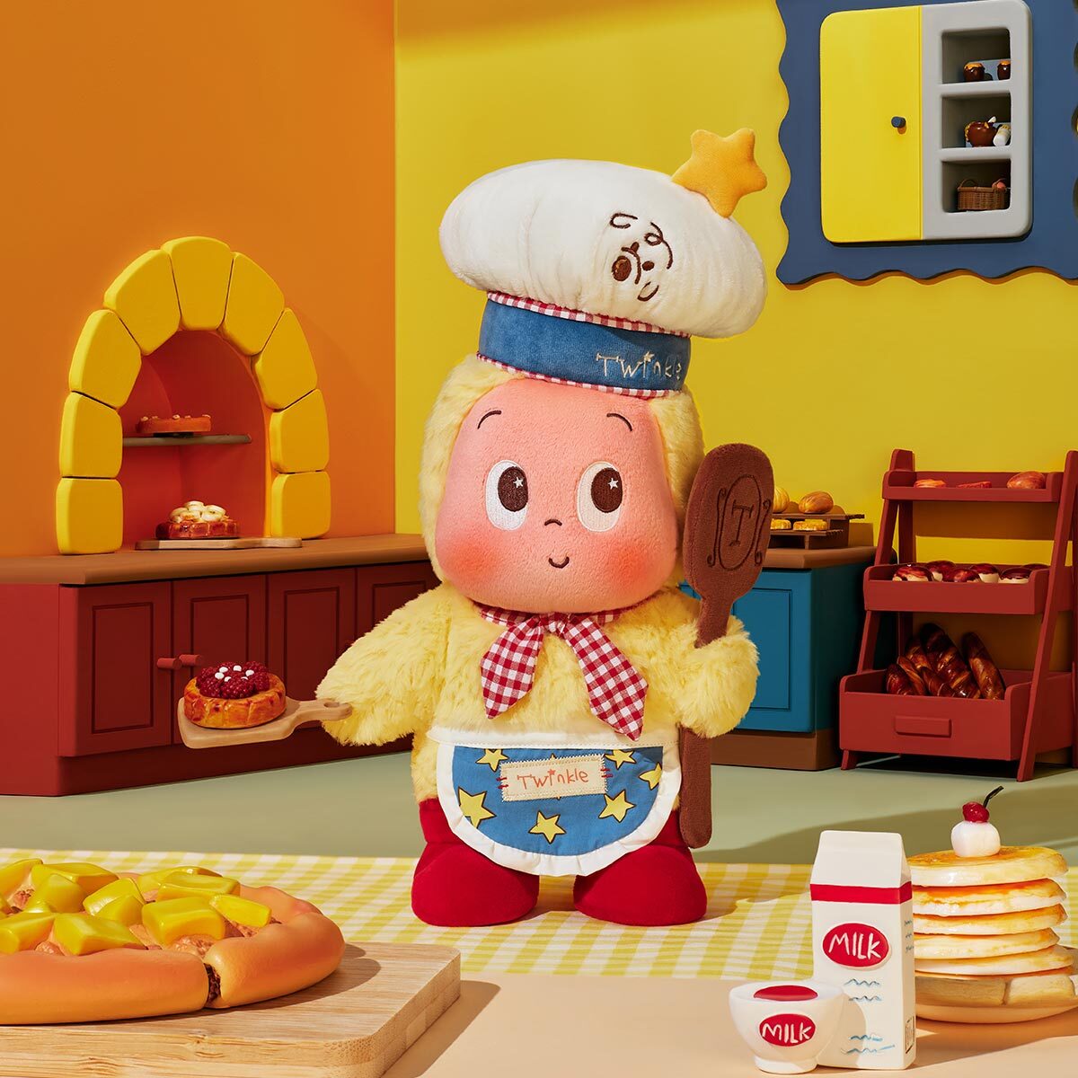 POP MART 泡泡瑪特星星人 歡迎來到月球表面系列 烘焙師毛絨公仔