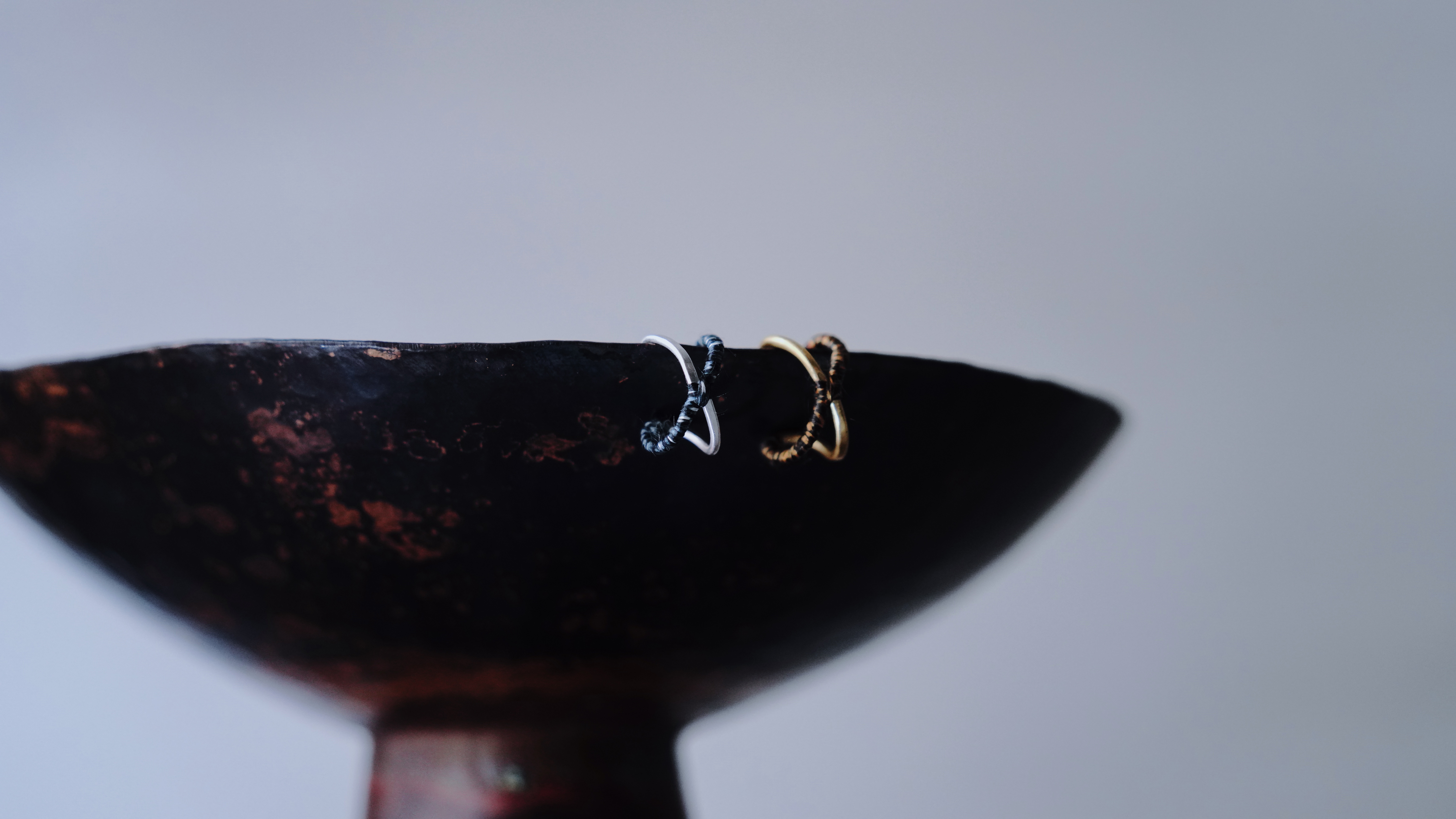 jili ｜ 鹿兒島大島紬 小交織耳扣