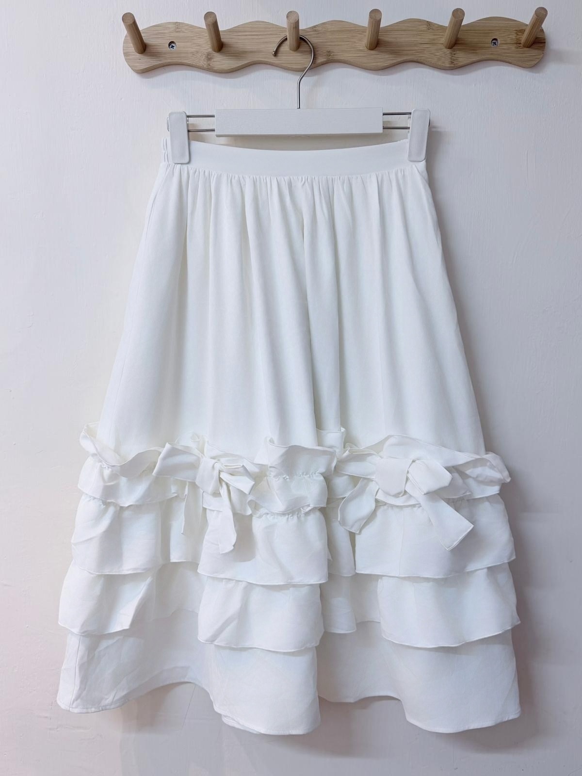 裙長76cm！甜美蝴蝶結層層蛋糕裙🎀