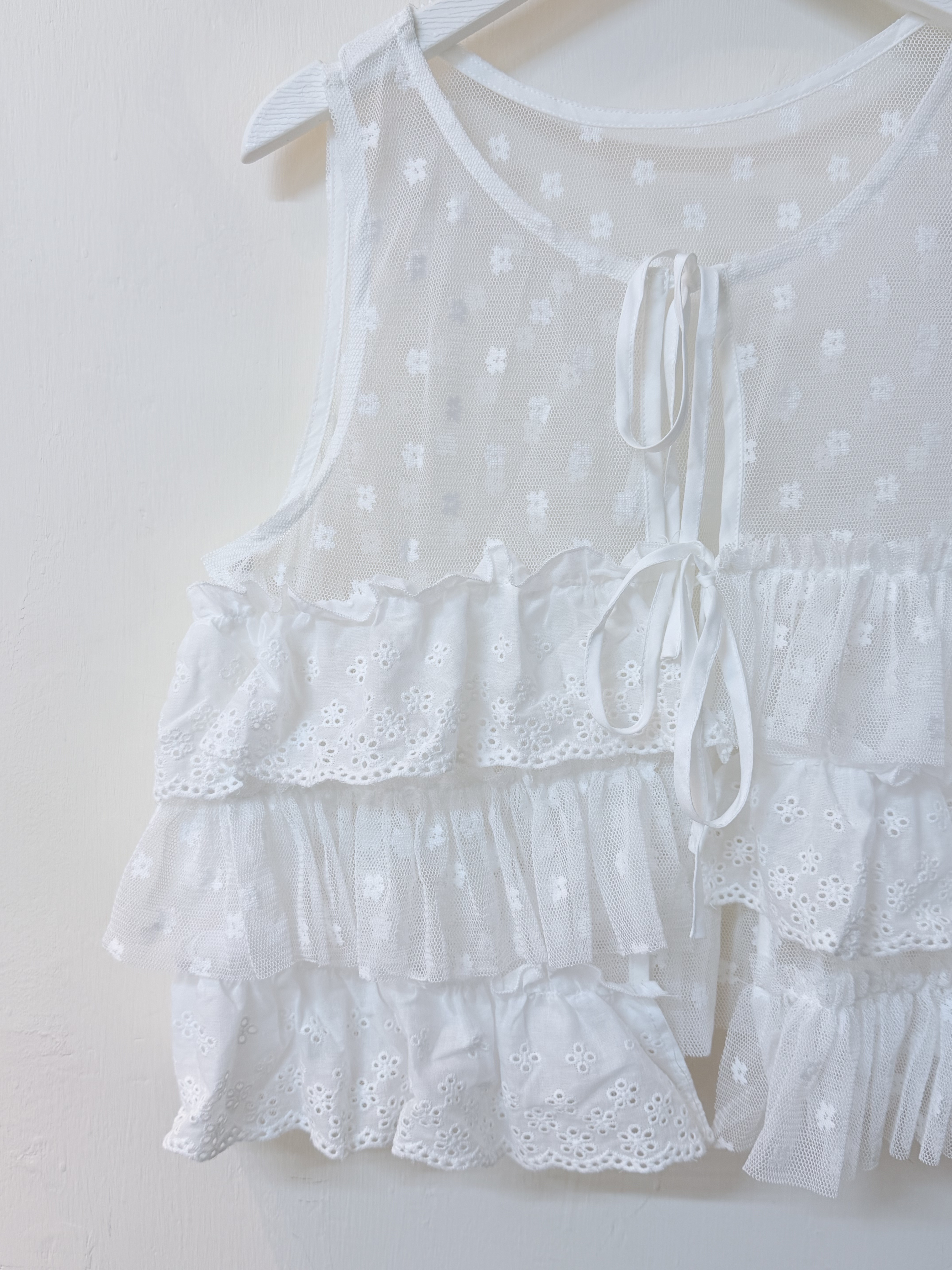 超百搭！三層蛋糕花花Lace短身外搭🍓