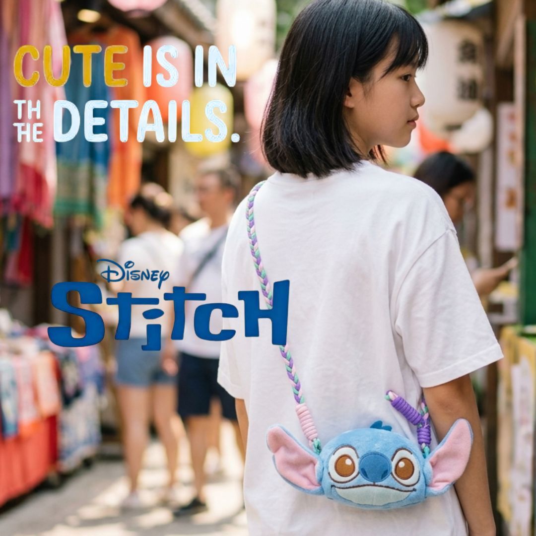 Disney Stitch Plush Shoulder Bag