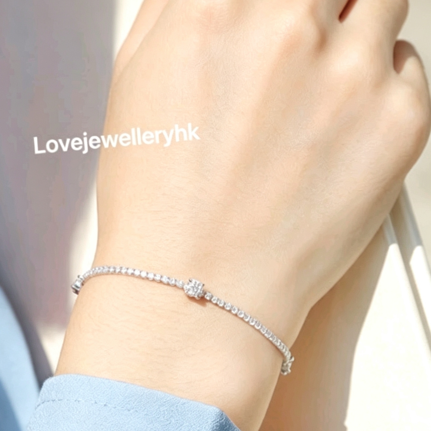 輕奢莫桑鑽手鏈   B1C008