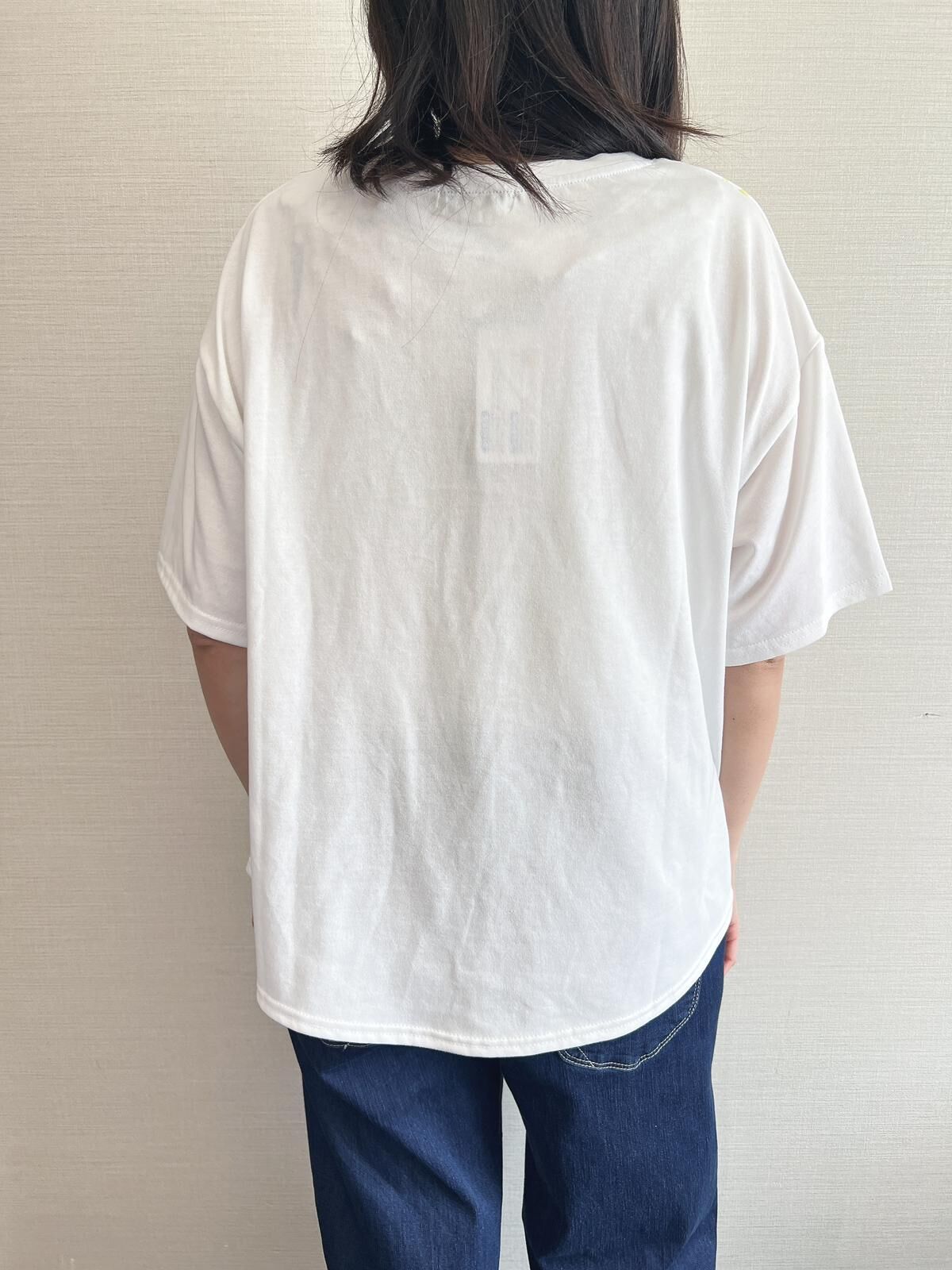 Ie 波點刺繡熊 top