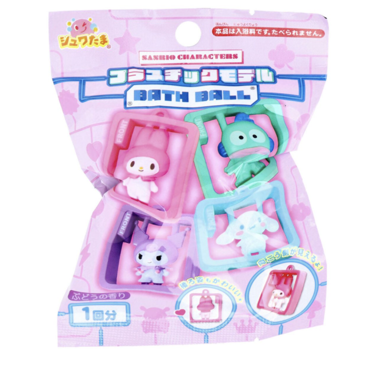 Sanrio 角色模型 浴球 隨機1款