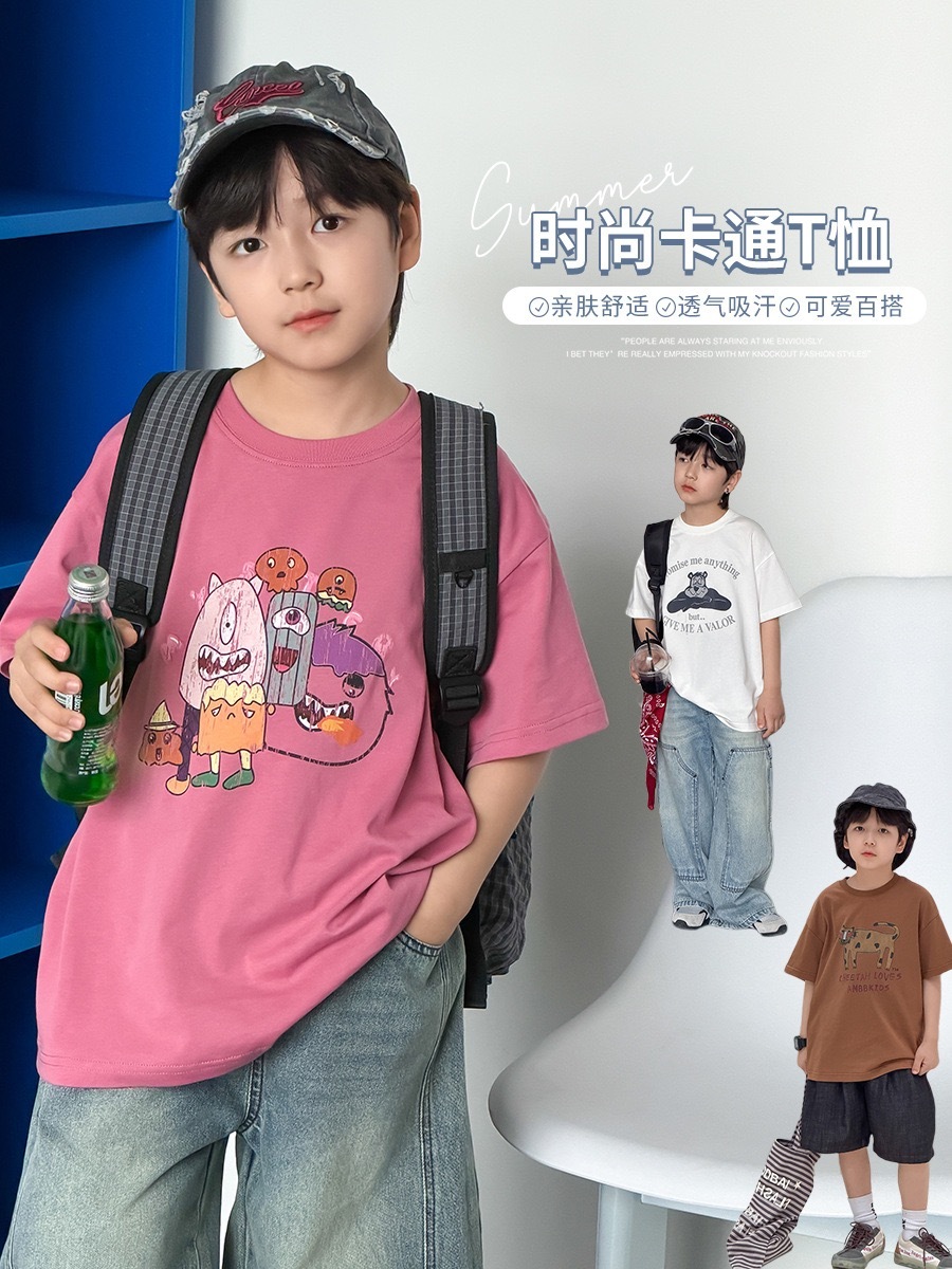 三色復古純棉軟透氣上衣