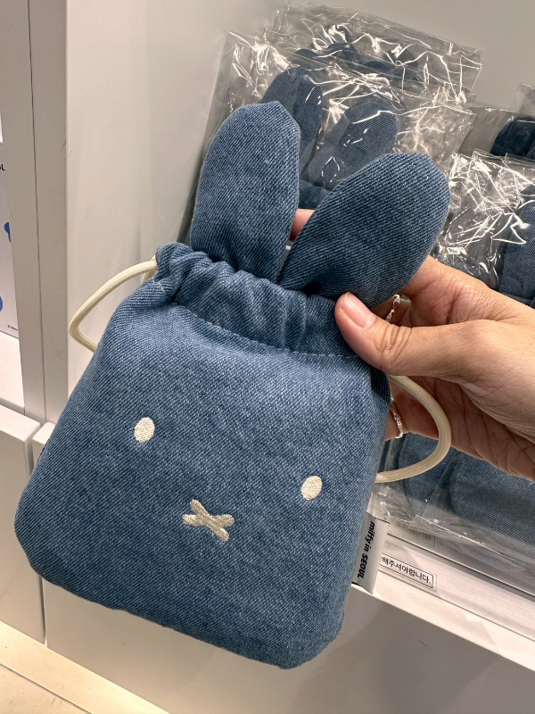 韓國限定 miffy 牛仔束口包