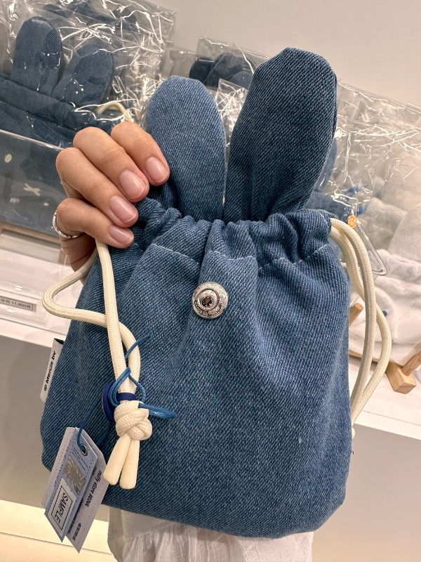 韓國限定 miffy 牛仔束口包
