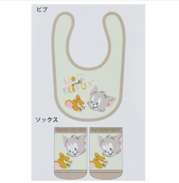 Tom and Jerry 嬰兒口水肩連襪仔套裝