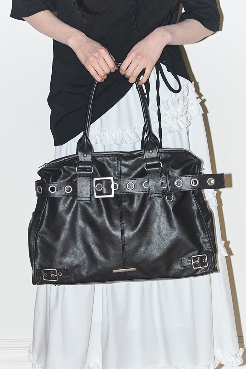 （預購）金高恩推薦款!!ILLIGO 繫帶手提肩背包 BELTED SQUARE TOTE BAG 26SPBAG04