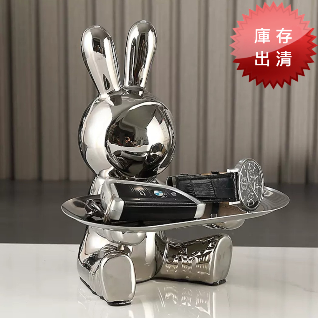 輕奢質感兔兔收納擺飾(出清款)