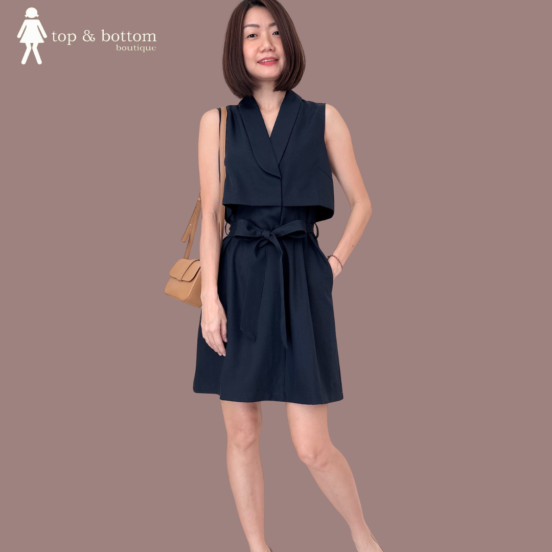 SLEEVELESS VEST SHORT DRESS