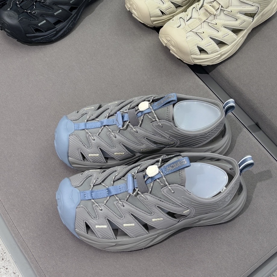 HOKA ONE ONE HOPARA 灰藍 涼鞋 戶外運動 抽繩 機能 男女同款 1123112-GVLS