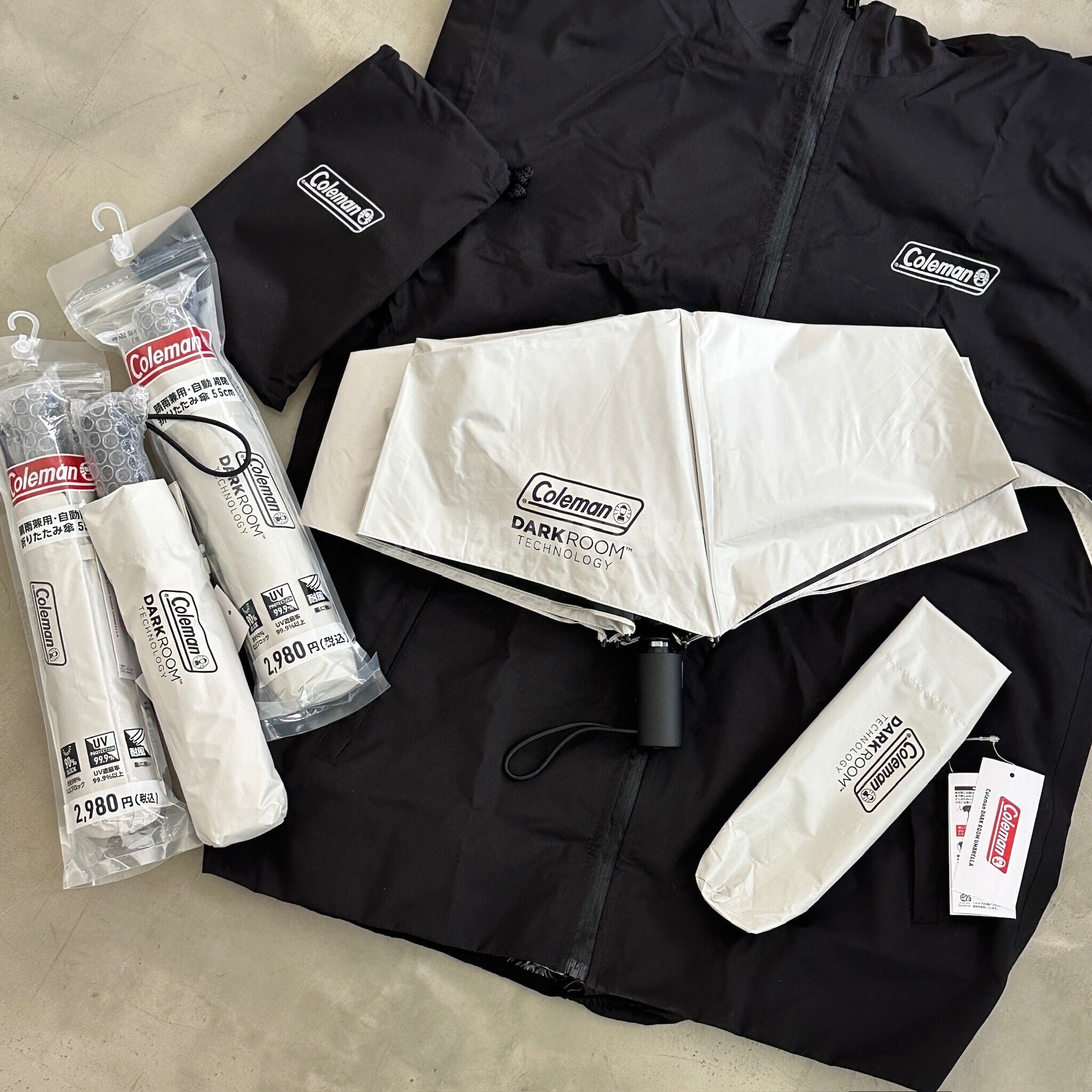 #現貨 🇯🇵日本 LAWSON × Coleman 晴雨兩用 自動開收折疊傘 羅森 陽傘 雨傘 雨衣