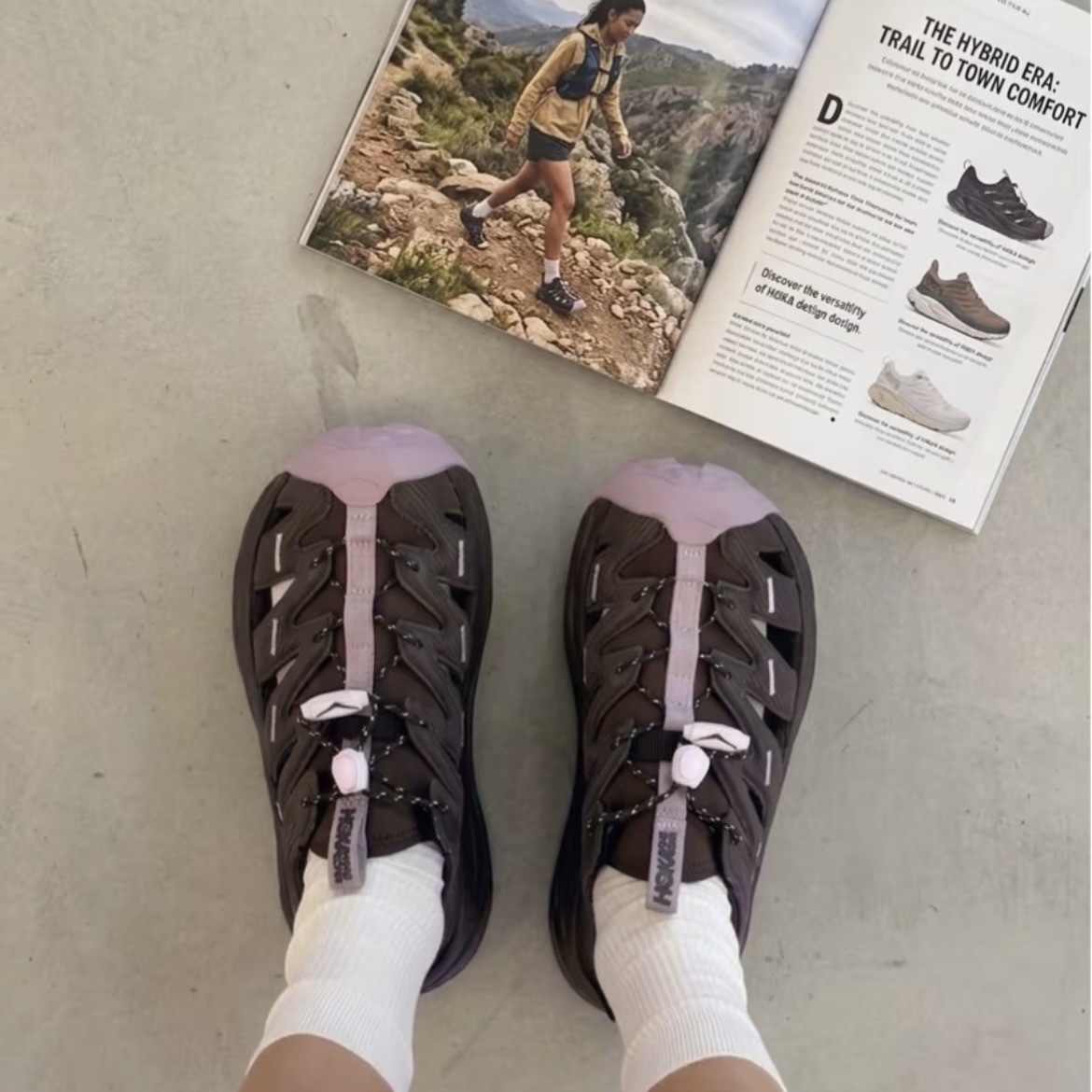 HOKA ONE ONE HOPARA 咖啡粉 朔溪鞋 機能涼鞋 抽繩 戶外探險 男女鞋 1123112-WNTF