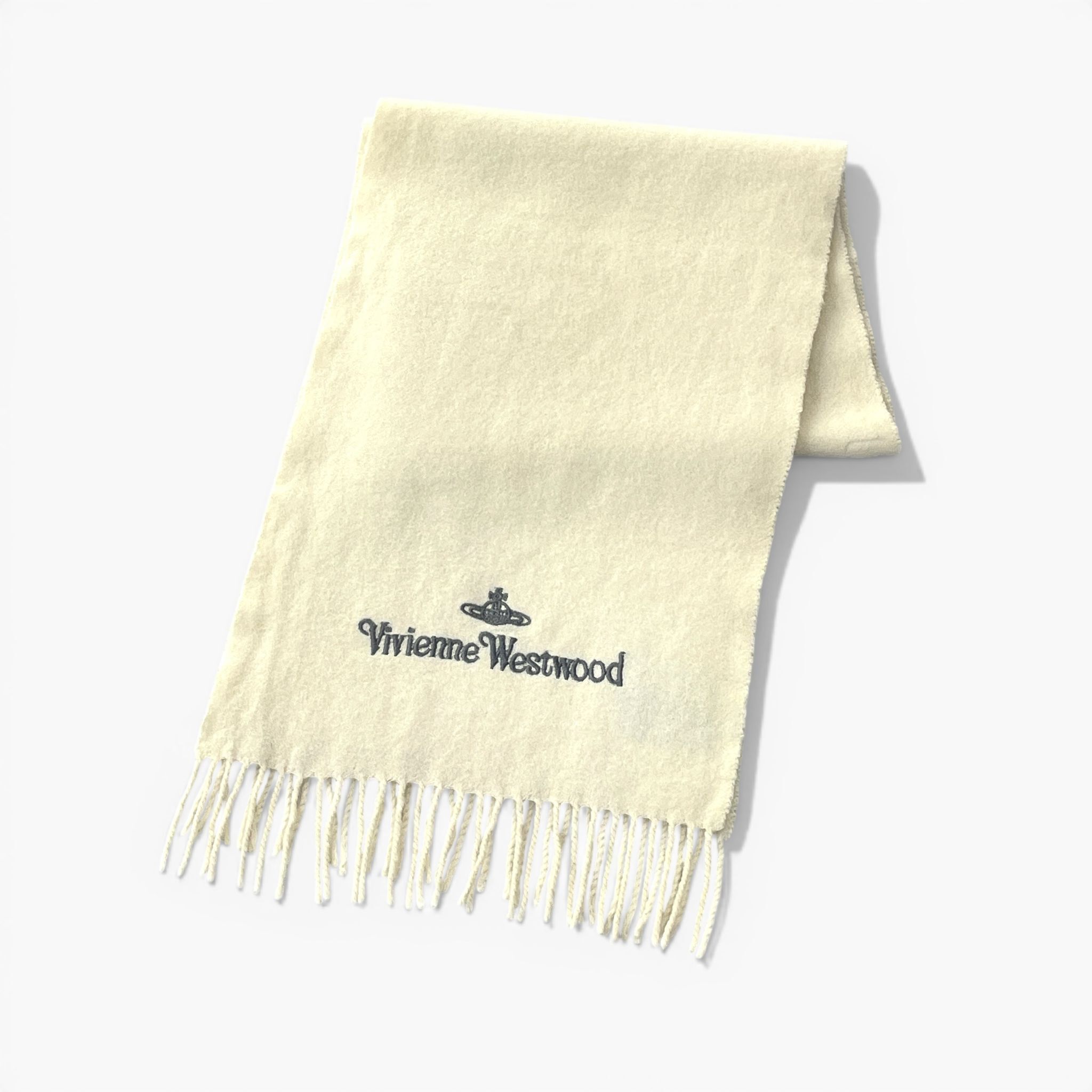 95%NEW二手VIVIENNE WESTWOOD SCARF,  30x140cm, 白雪公主羊毛, #西太后圍巾 #香榭站正品