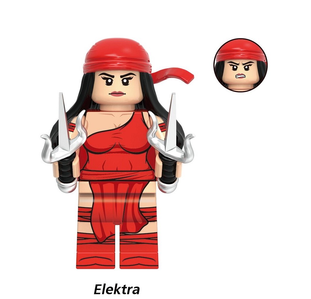 Daredevil Elektra DC Custom Minifigures Minifigs Fit Lego G0198 GH0765