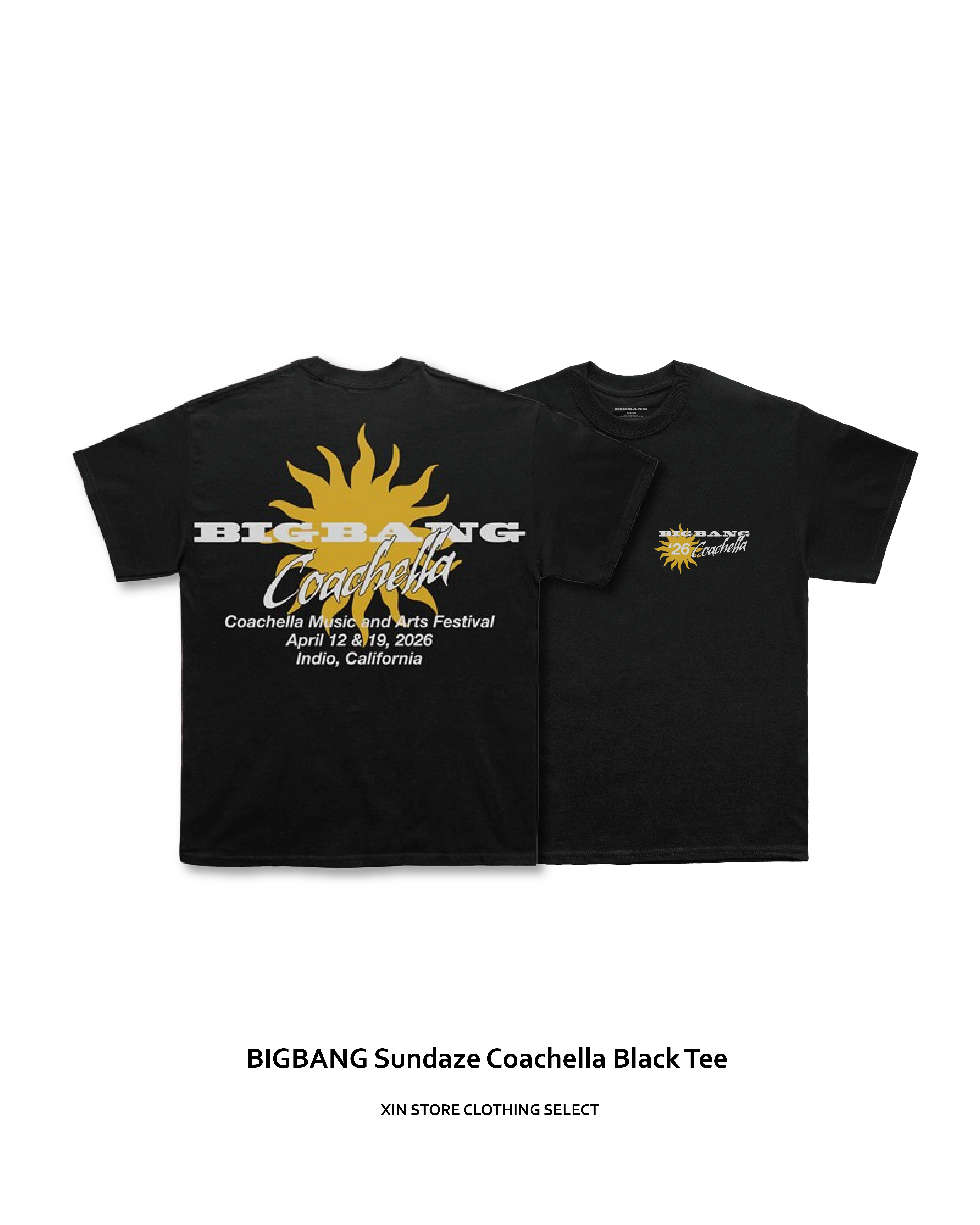 Coachella BIGBANG Sundaze 科切拉 權志龍 太陽 大聲 短袖 兩色