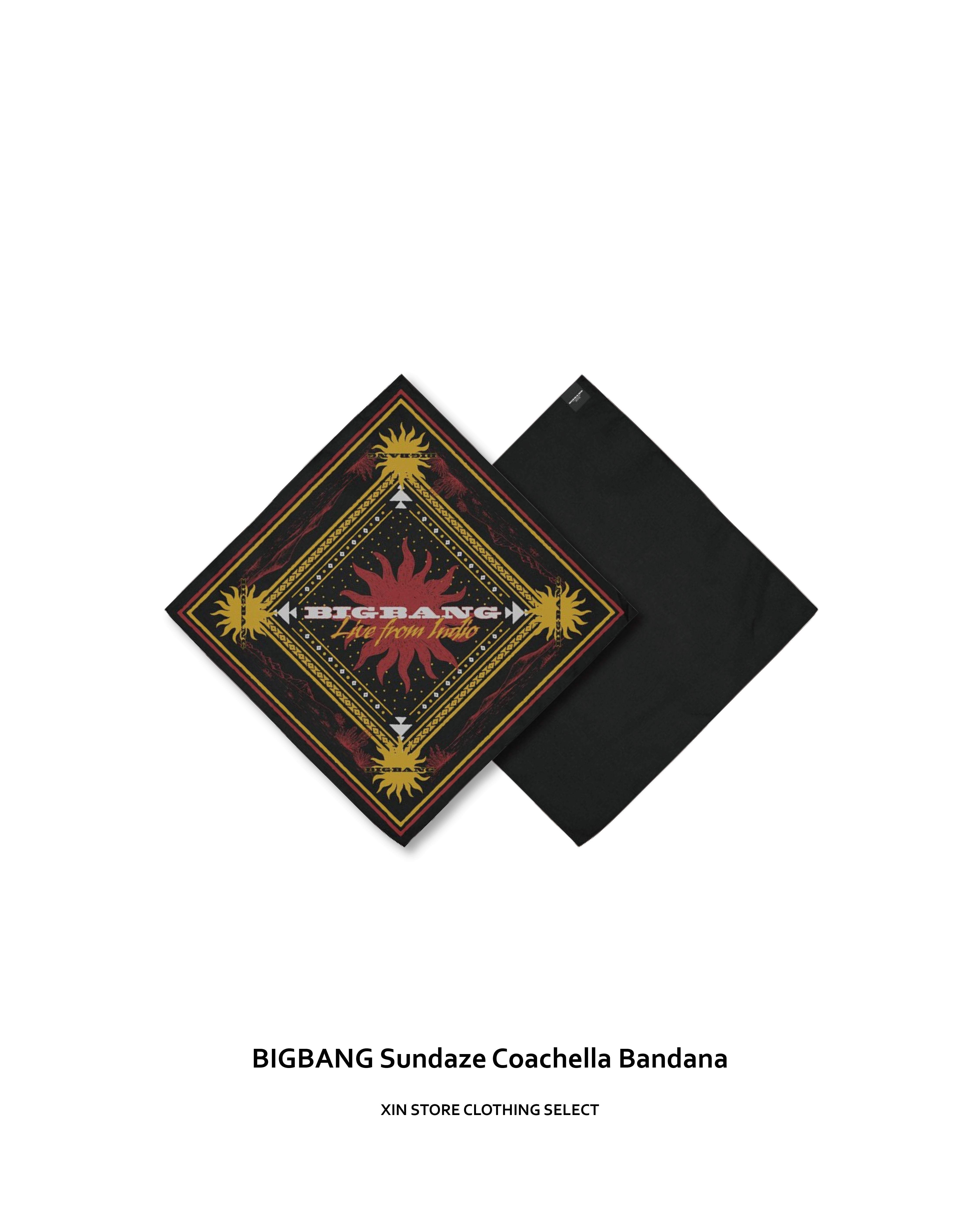 Coachella BIGBANG Sundaze Bandana 科切拉 權志龍 太陽 大聲 絲巾 頭巾