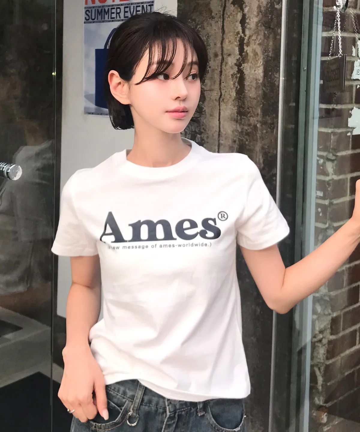 AMES WORLDWIDE BASIC LOGO TEE