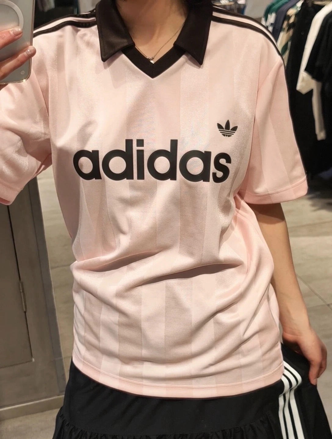 【預購】Adidas 粉棕 Archive Collar Engineered Jersey 小V領 短袖上衣 球衣 KE3580