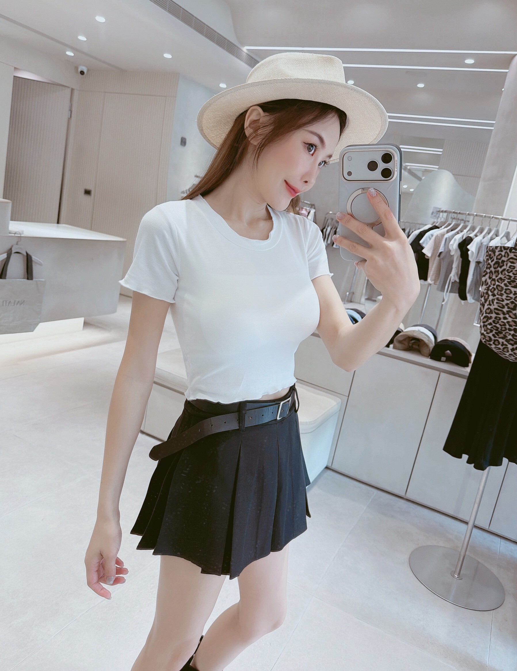 木耳捲邊罩杯棉質上衣