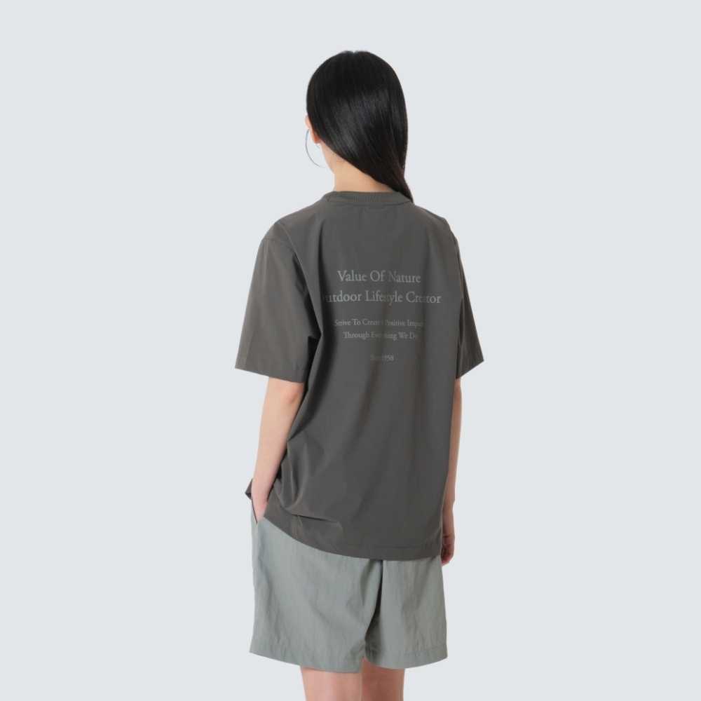 【COOLING TECH】Snow Peak Thin Tech Lettering S/S Tee / Lightweight / S26MUS-TS31