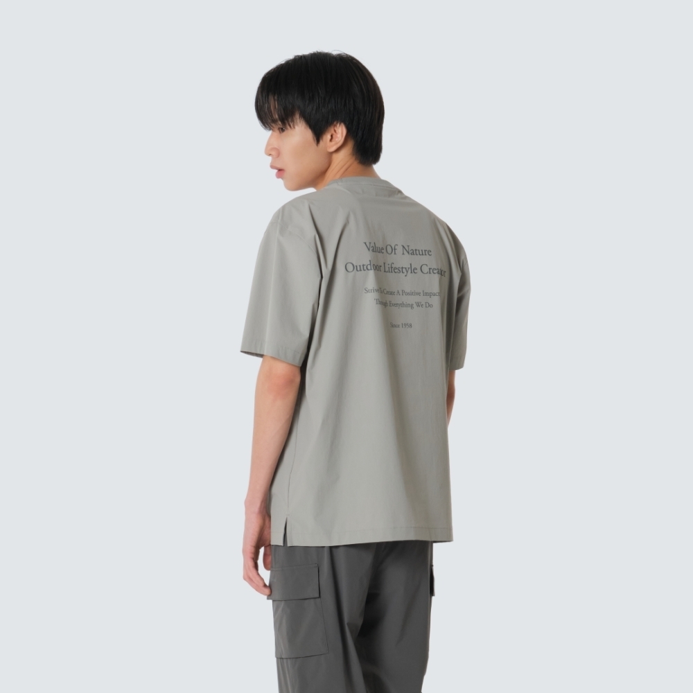 【COOLING TECH】Snow Peak Thin Tech Lettering S/S Tee / Lightweight / S26MUS-TS31
