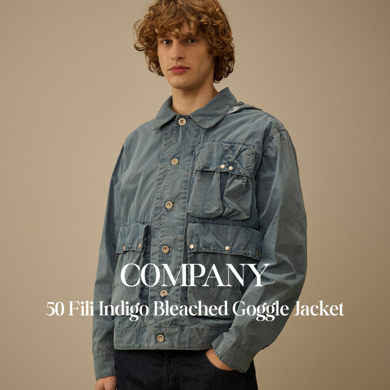 【代購】CP COMPANY 50 Fili 漂白靛藍風鏡外套 Goggle Jacket 機能外套