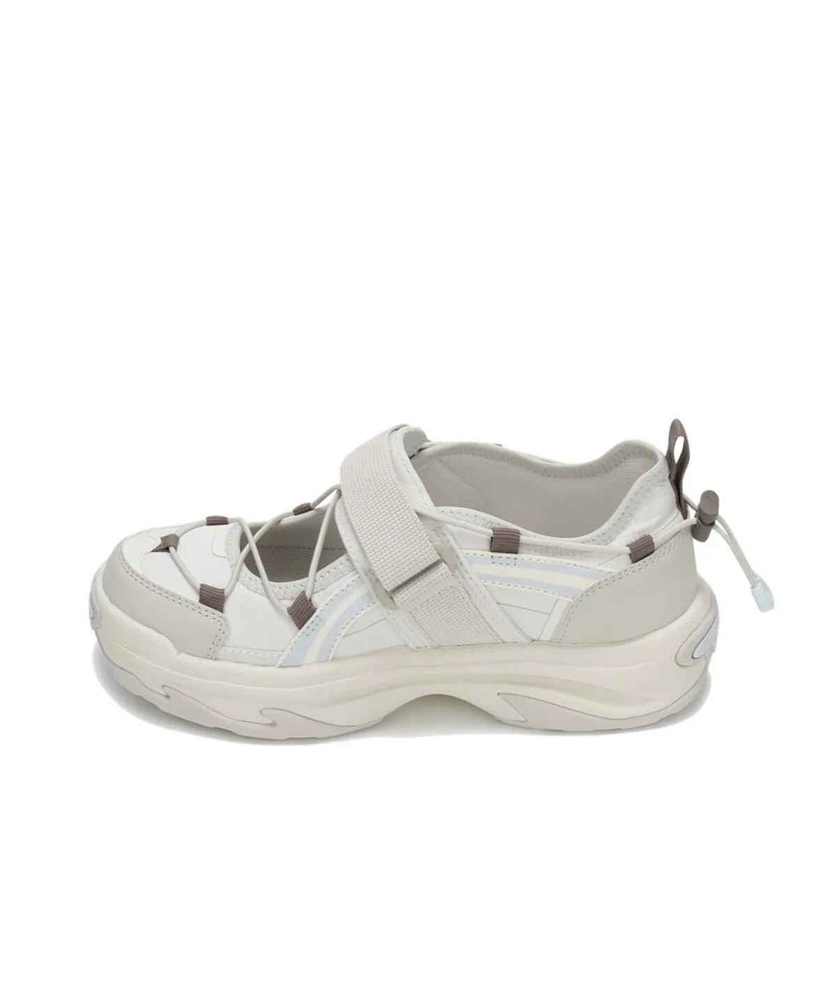 【OWN】Discovery EXPEDITION 瑪麗珍鞋 休閒 運動 涼拖鞋 Wave Jane 高允貞同款 女生 奶油白