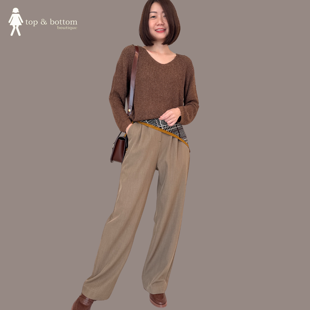 HIGH WAISTED ANKLE STRAIGHT TROUSER