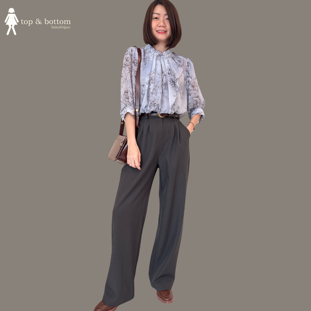 HIGH WAISTED ANKLE STRAIGHT TROUSER