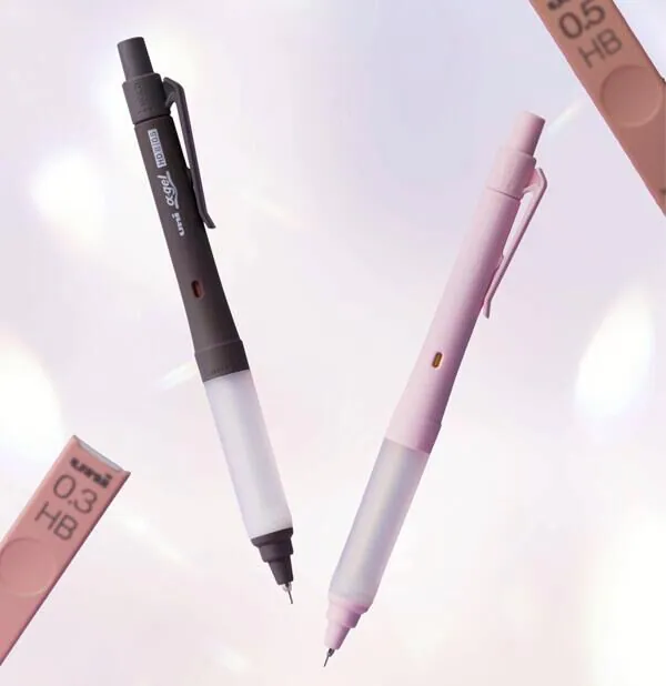 0.5mm 棕色筆桿 雙模式 阿發旋轉自動鉛筆 製圖自動鉛筆 α-gel HDII SWITCH｜uni 日本