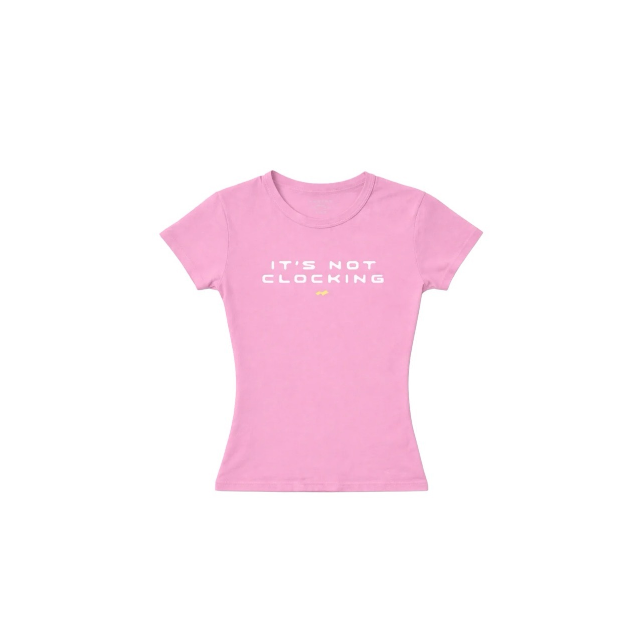 🇺🇸 SKYLRK IT'S NOT CLOCKING BABY TEE (PINK) 女款 短版T 短T 修身 小賈斯汀 Justin Bieber / 預購
