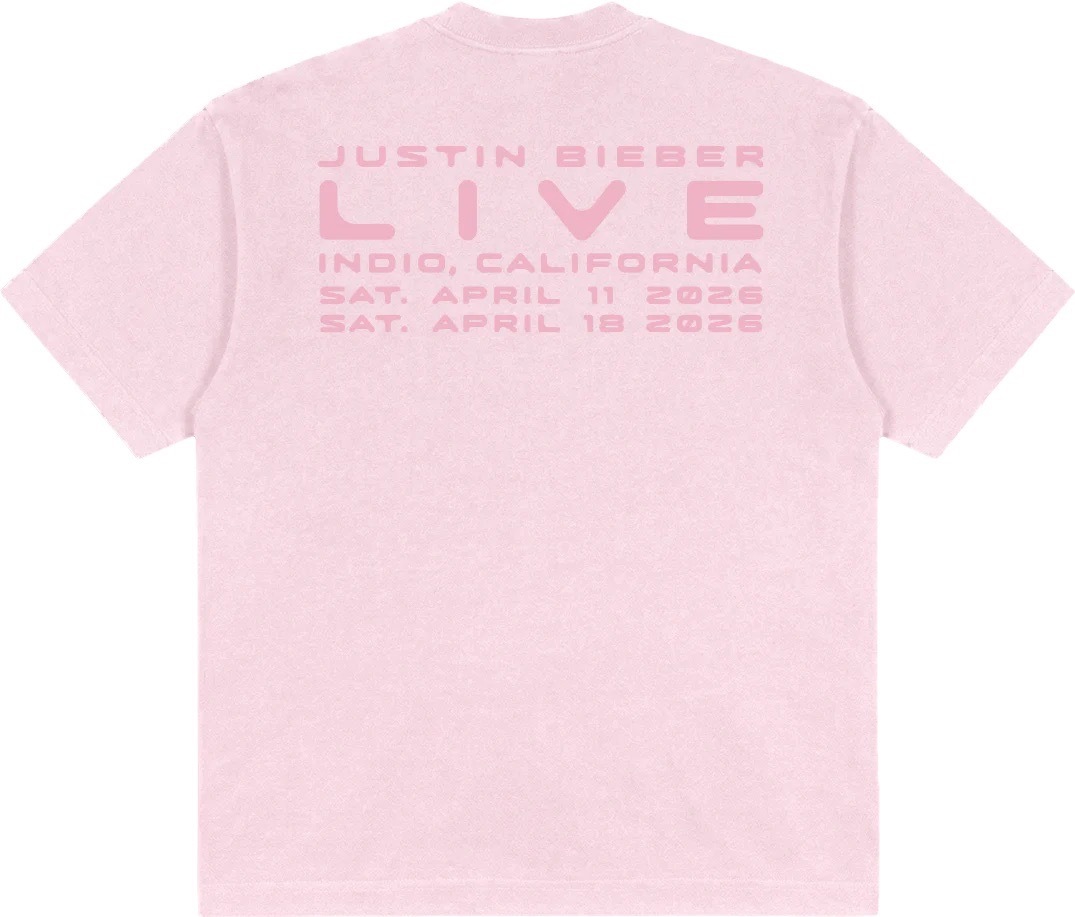 🇺🇸 SKYLRK JB LIVE TEE 2 (PINK) 短袖 短T 小賈斯汀 Justin Bieber / 預購