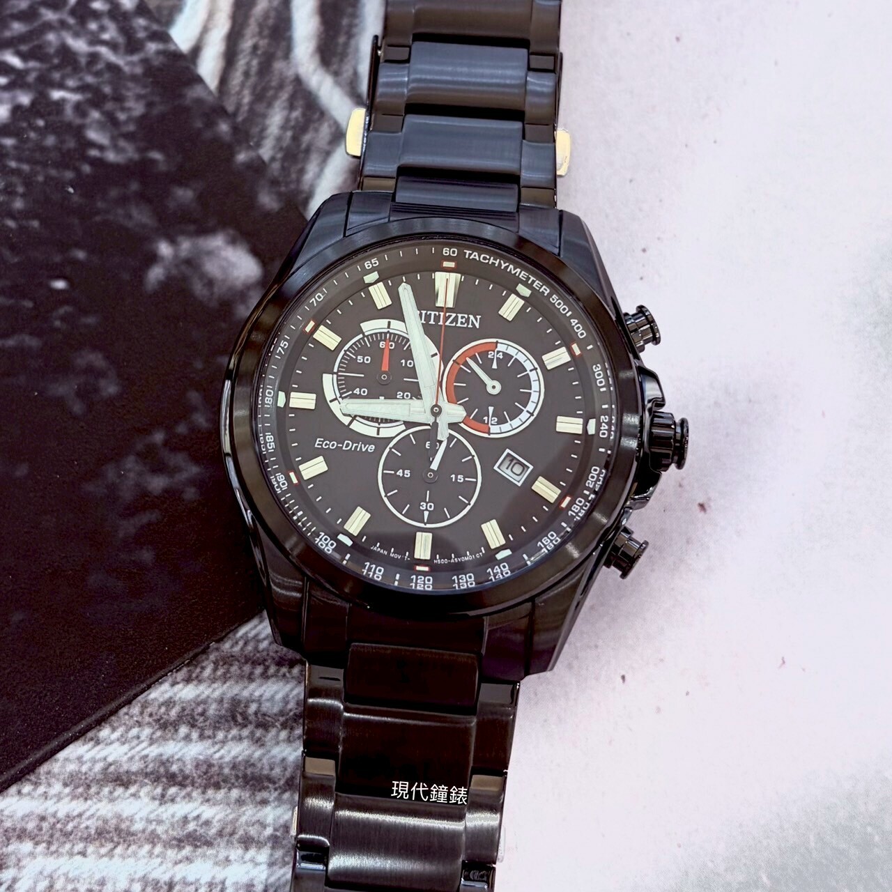 【CITIZEN 星辰】光動能三眼碼表計時AT2137-50F 43mm 現代鐘錶