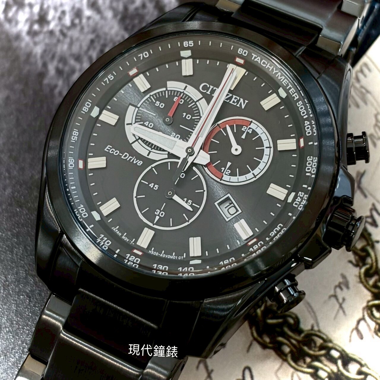 【CITIZEN 星辰】光動能三眼碼表計時AT2137-50F 43mm 現代鐘錶