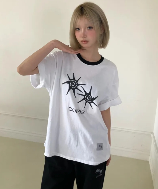 （現貨）  COIRIS Soluna撞色短T C-P00000DZ