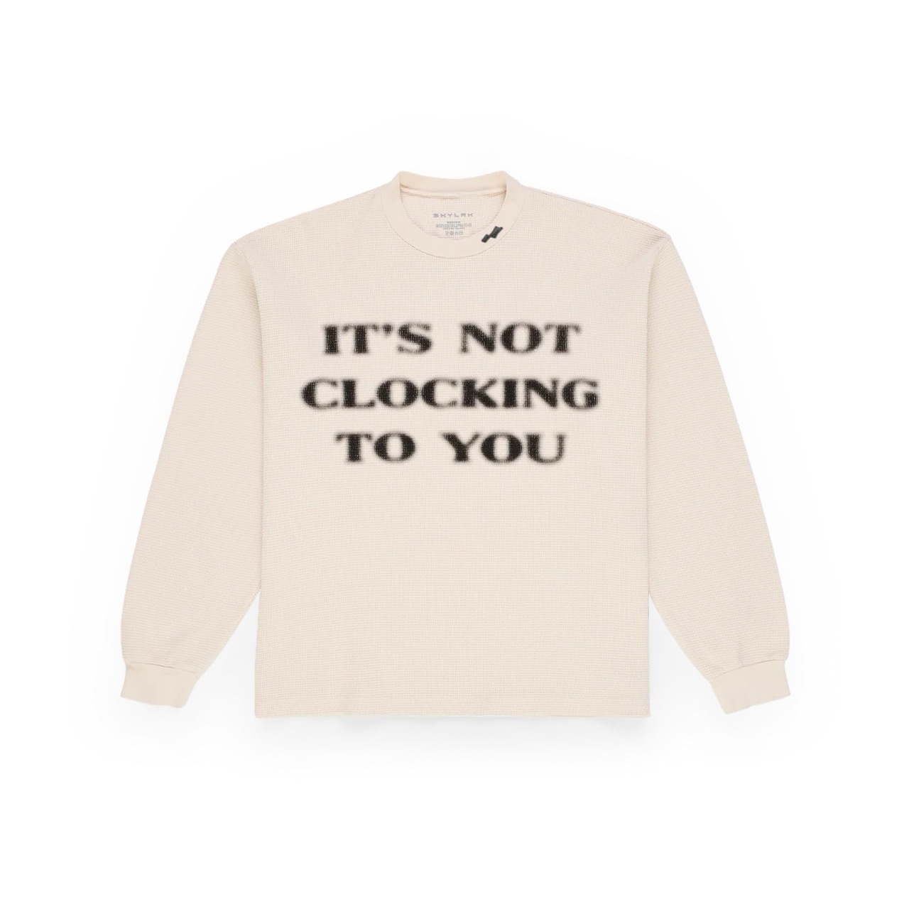 🇺🇸 SKYLRK IT'S NOT CLOCKING THERMAL 華夫格 保暖 大學T 長袖 小賈斯汀 Justin Bieber / 預購