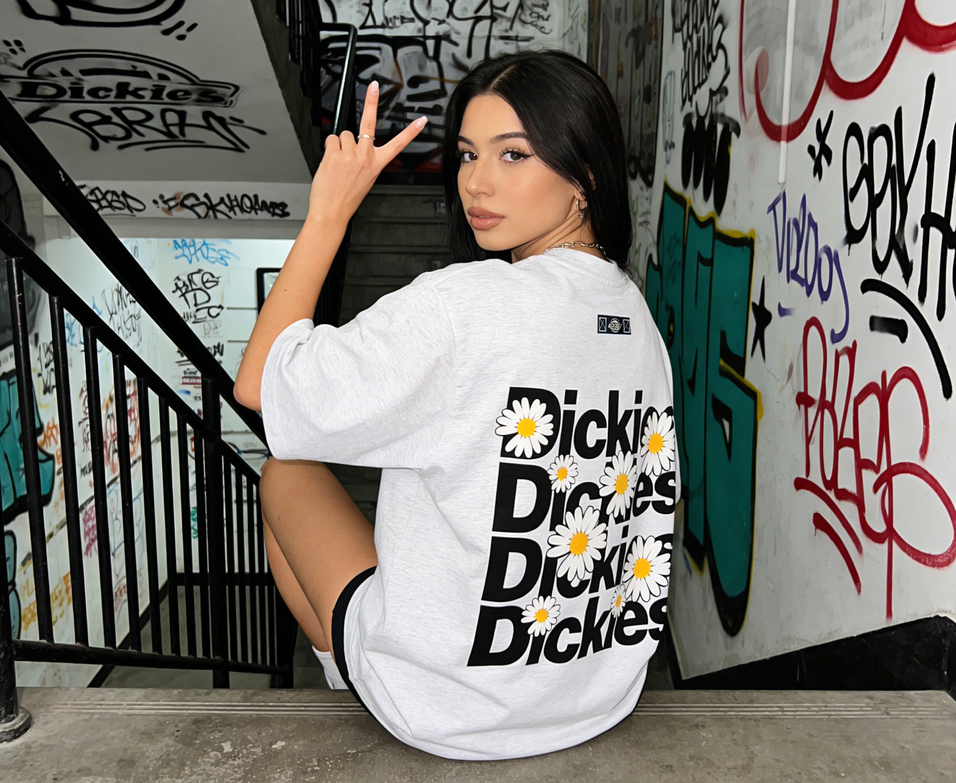 【預購】Dickies 滿版Logo字 雛菊 美式 印花Tee 短袖 T-shirt 多色可選