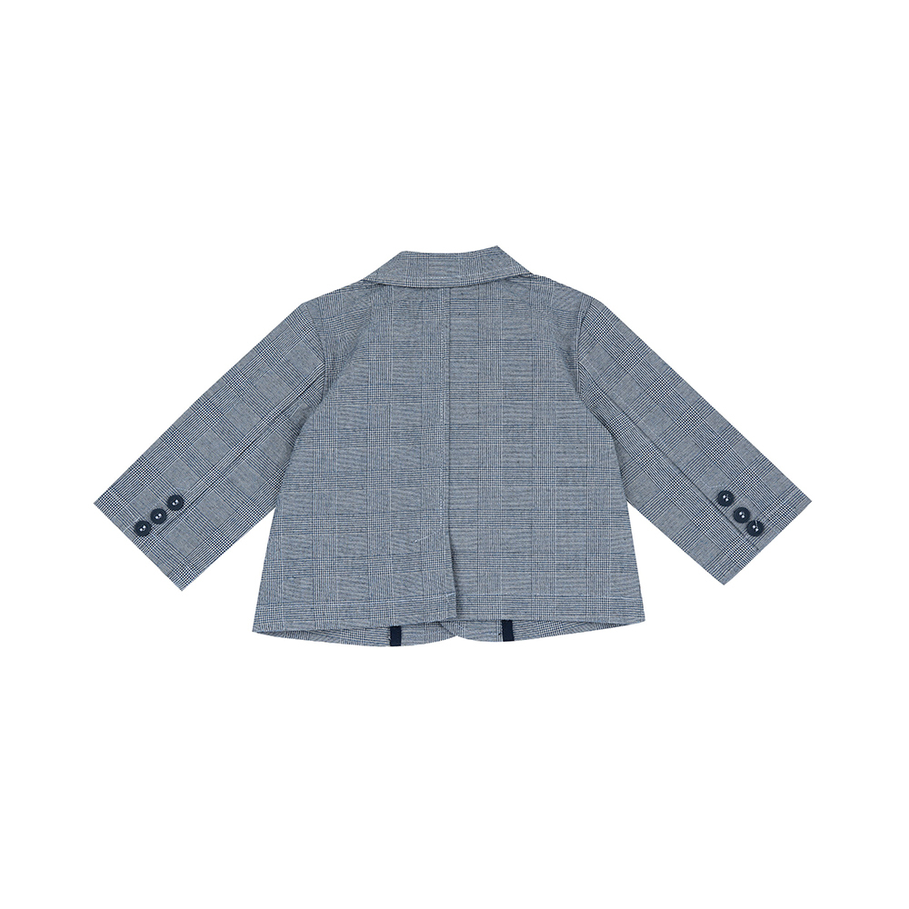 紳士小熊-格紋西裝外套