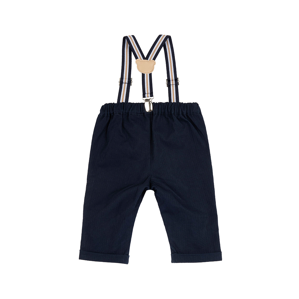 紳士小熊-附活動吊帶長褲