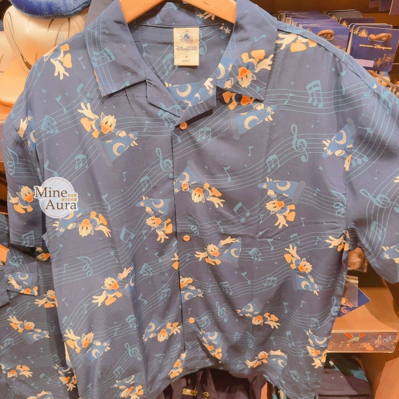 米奇幻想曲 唐老鴨 Donald 滿版圖案 襯衫 上衣 -香港迪士尼樂園