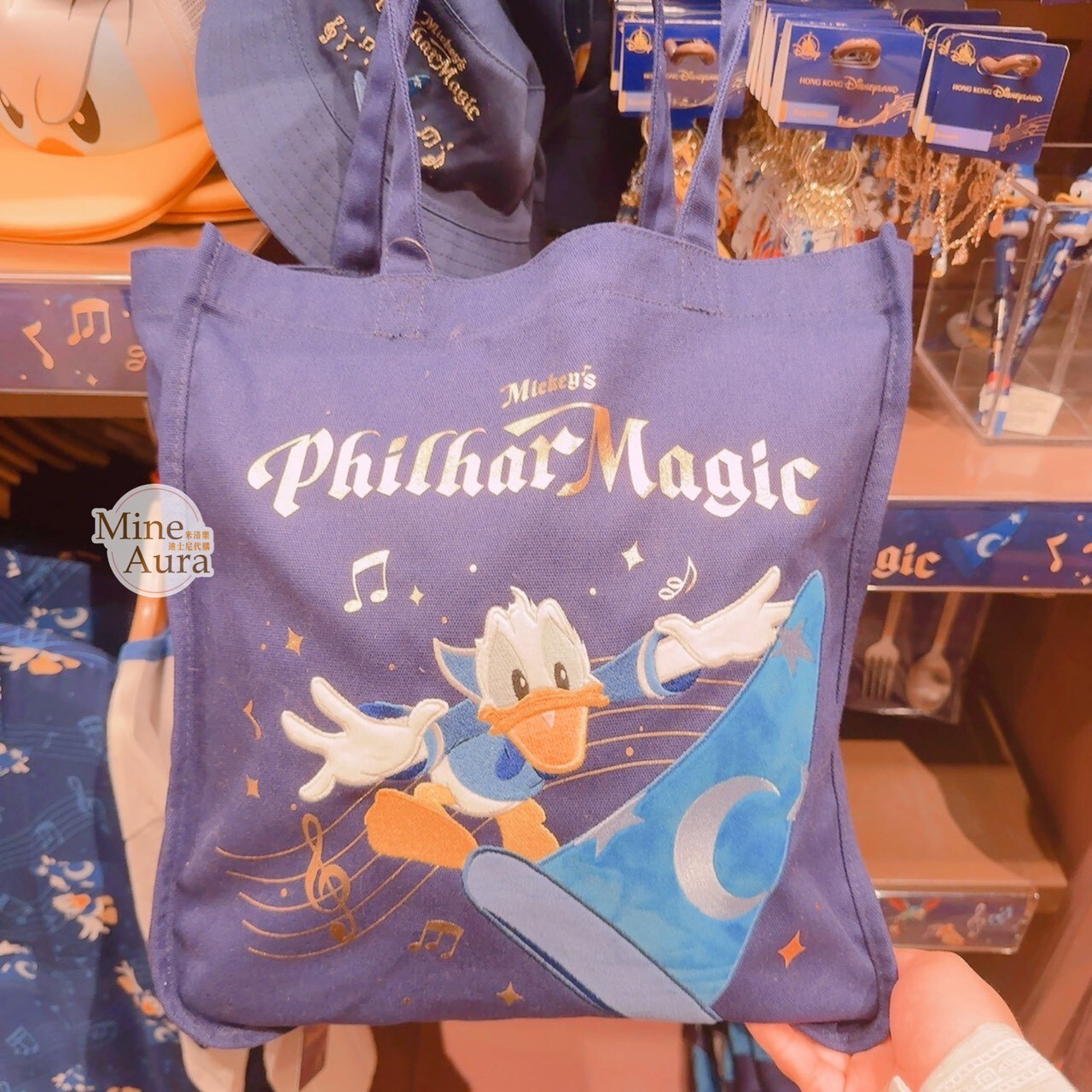 米奇幻想曲 唐老鴨 Donald 圖案 手提包 -香港迪士尼樂園