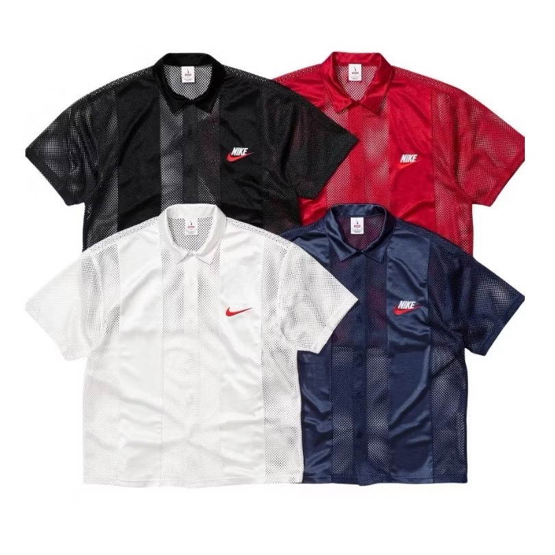 限量現貨 Supreme x Nike Mesh 運動衫 短袖 聯名網眼襯衫