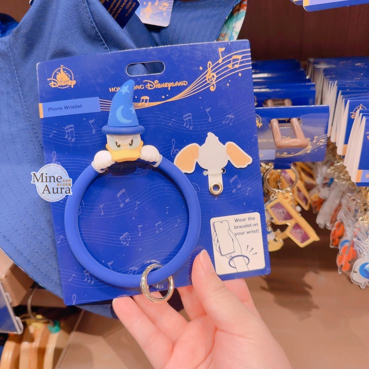 米奇幻想曲 唐老鴨 Donald 大頭造型 手機 手環  (無手機殼) -香港迪士尼樂園