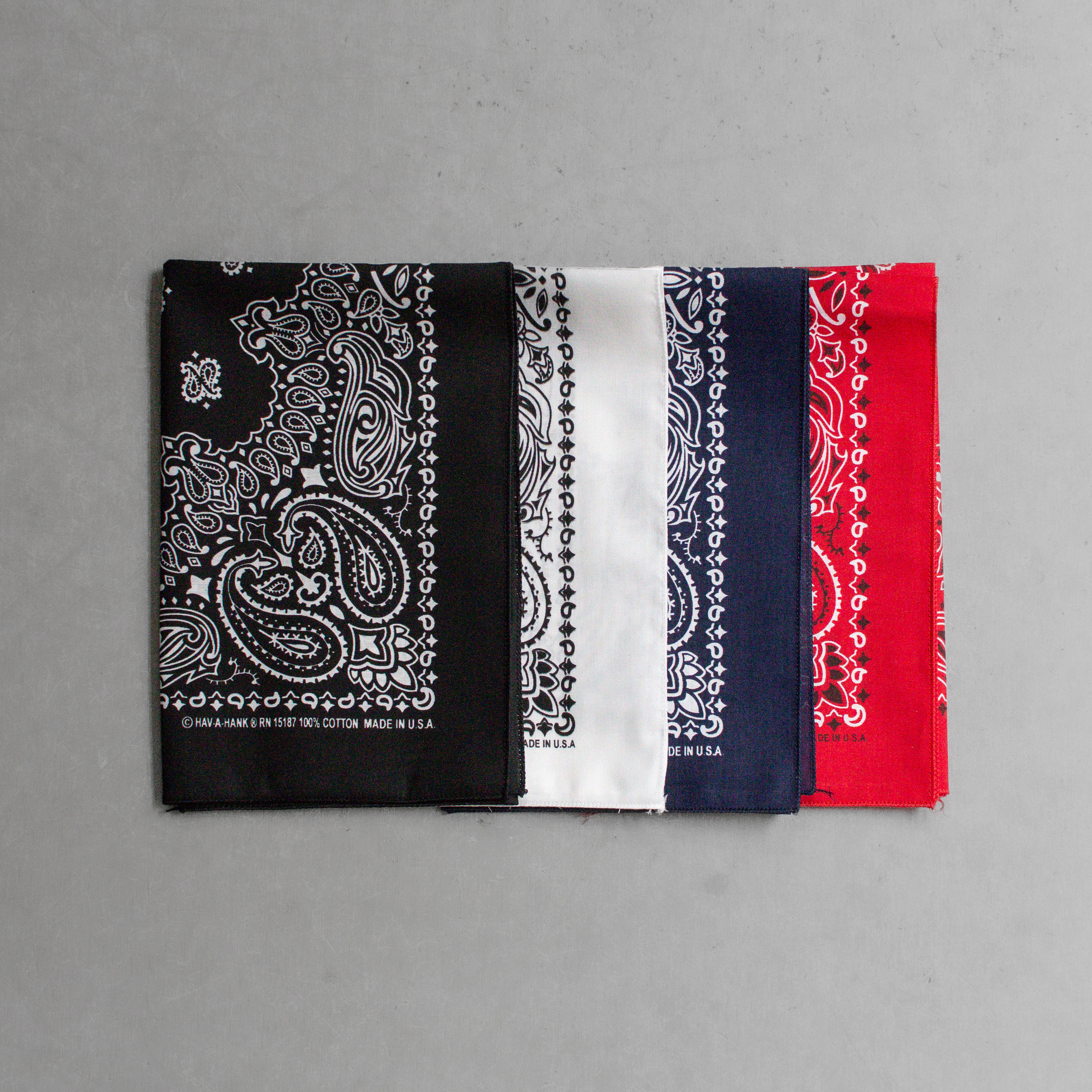 HAV-A-HANK BANDANA 美國製 純棉 變形蟲 方巾 領巾 多色