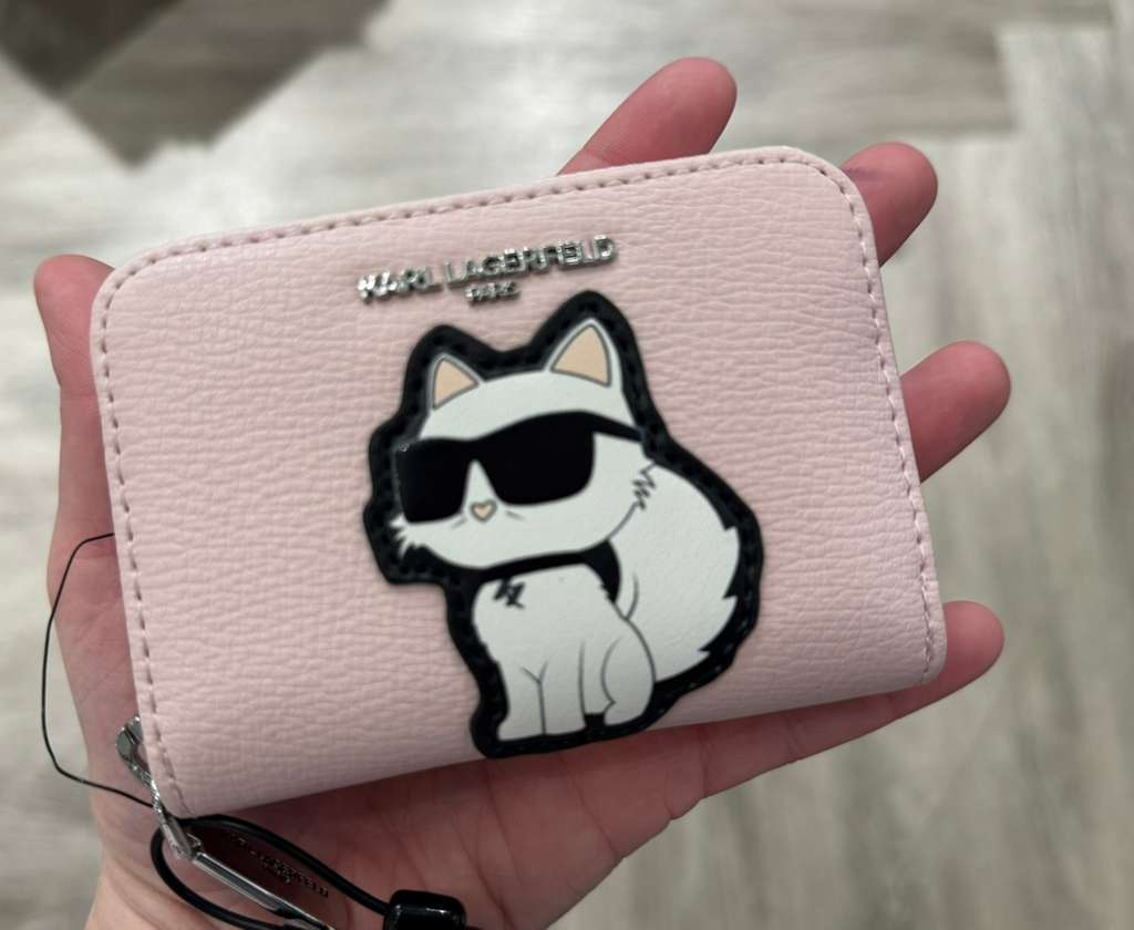 YL006 Karl Lagerfeld 貓貓LOGO拉鏈卡包