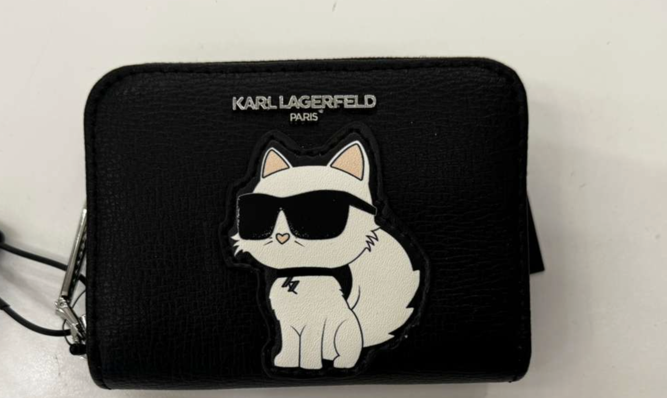 YL006 Karl Lagerfeld 貓貓LOGO拉鏈卡包