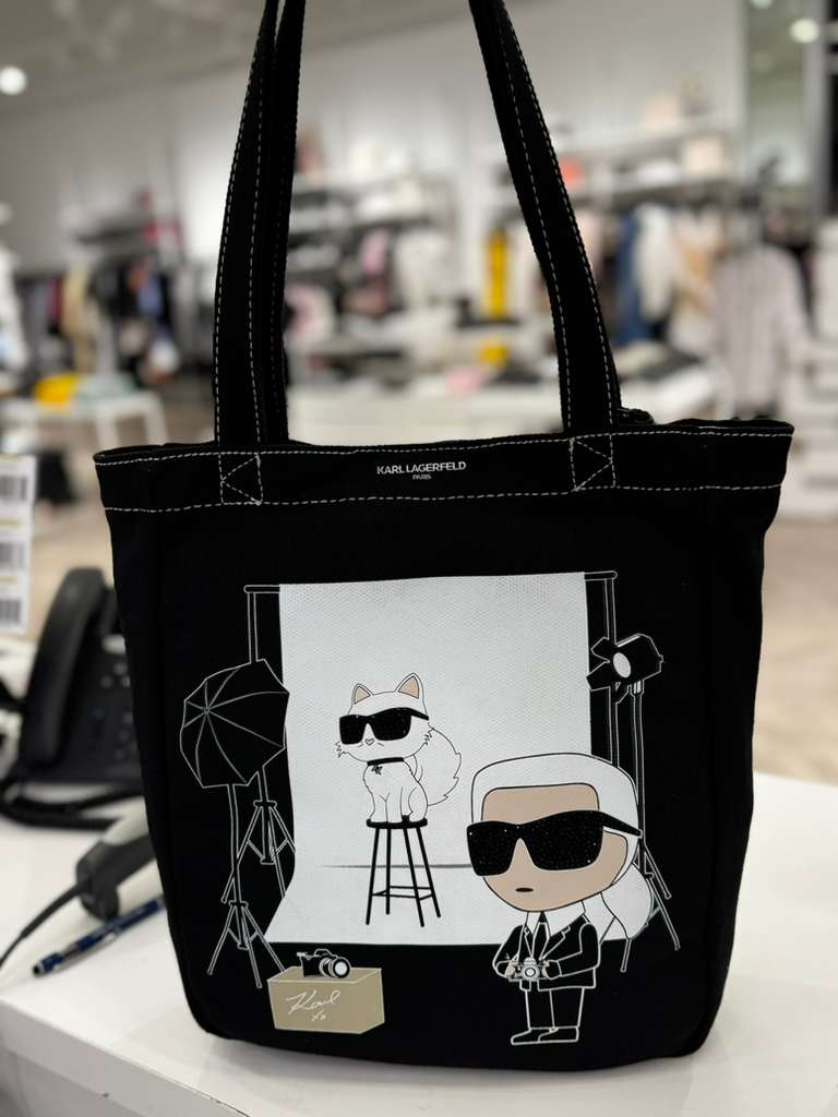 YL017 Karl Lagerfeld 貓貓LOGO TOTE BAG 黑色