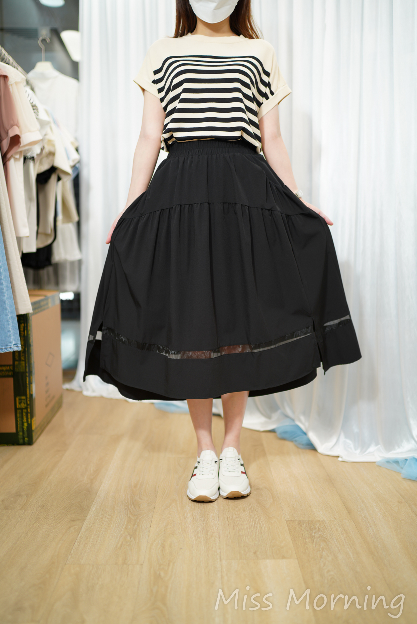 顯瘦免燙裙(34133)